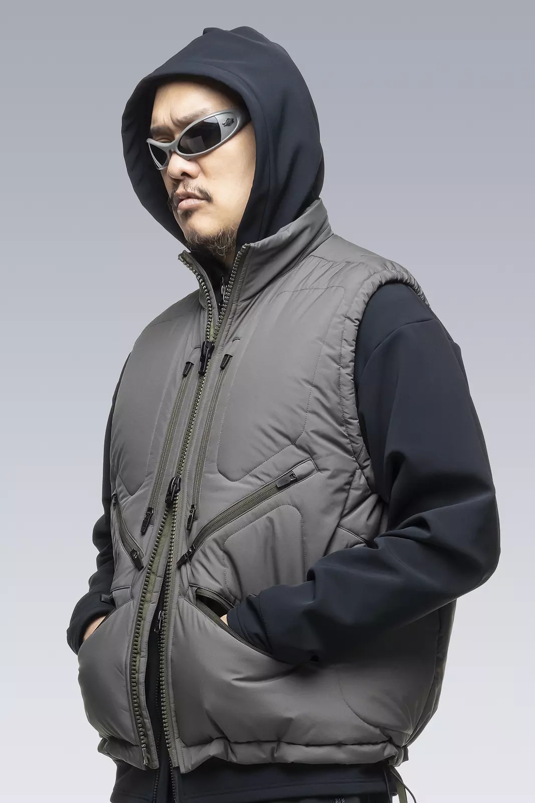 ACRONYM V91-WS Windstopper® PrimaLoft® Modular Liner Vest Gray