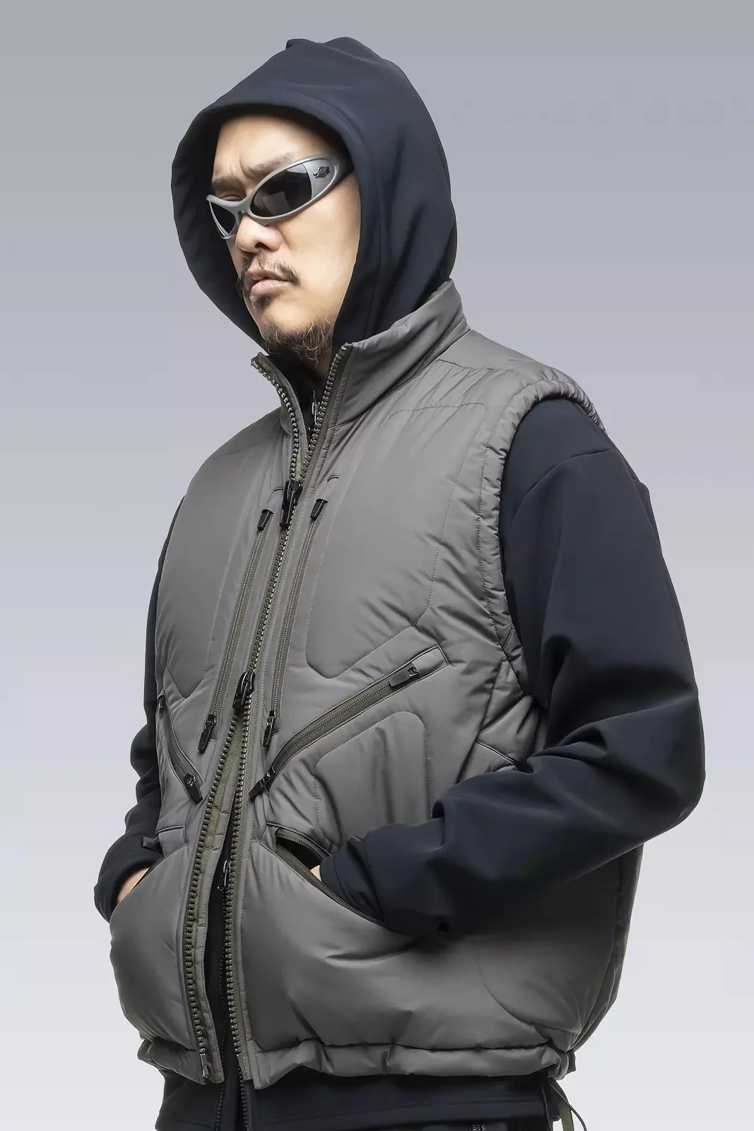 ACRONYM V91-WS Windstopper® PrimaLoft® Modular Liner Vest Gray