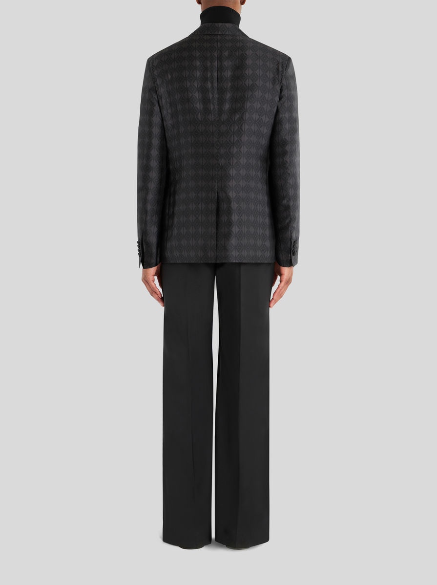 JACQUARD JACKET WITH GEOMETRIC DESIGN - 4