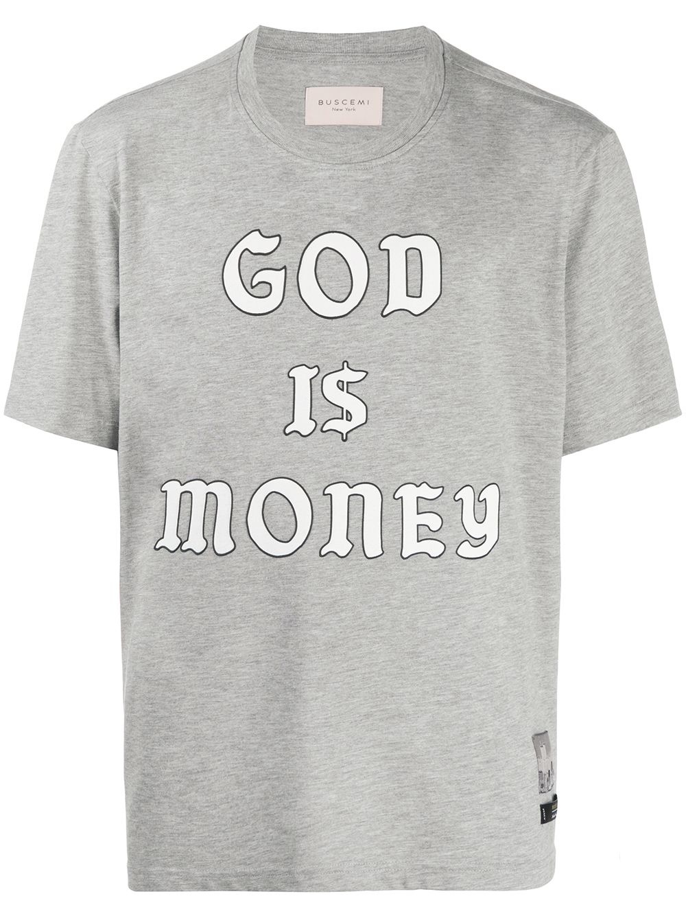 'God is money' slogan t-shirt - 1