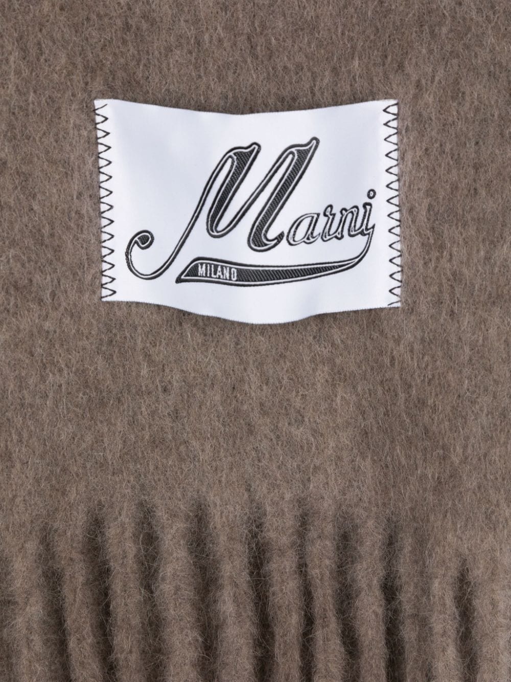 striped brushed scarf - 3