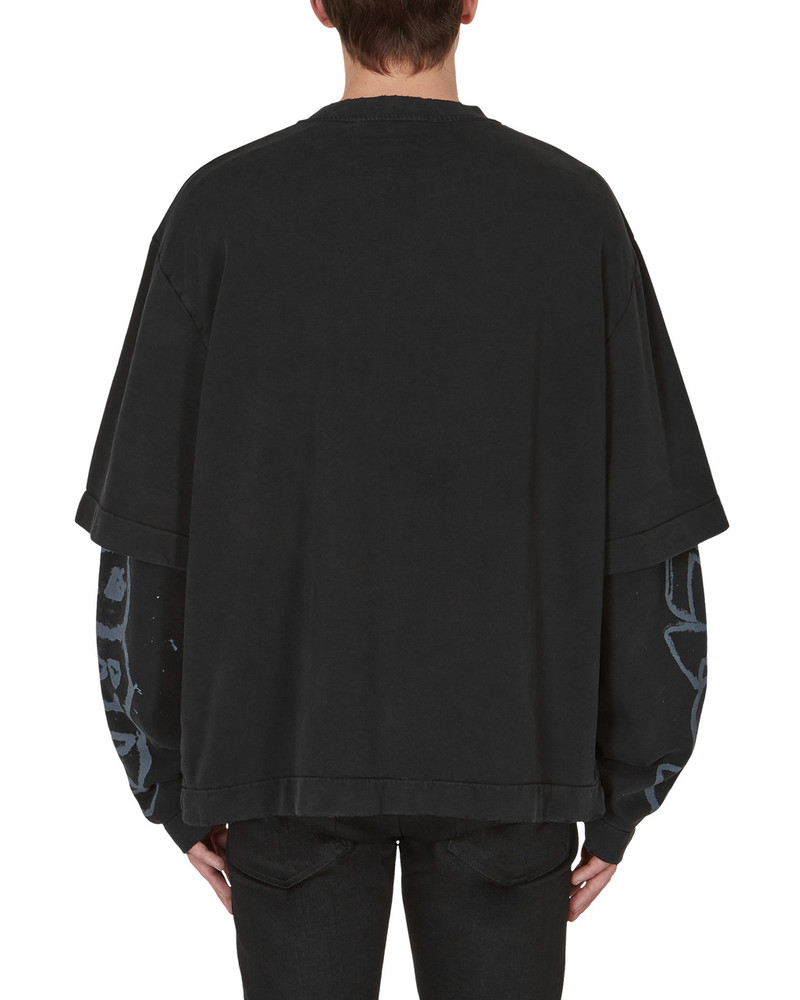 DOUBLE SLEEVE STAMP LOGO CREWNECK SWEATSHIRT 5