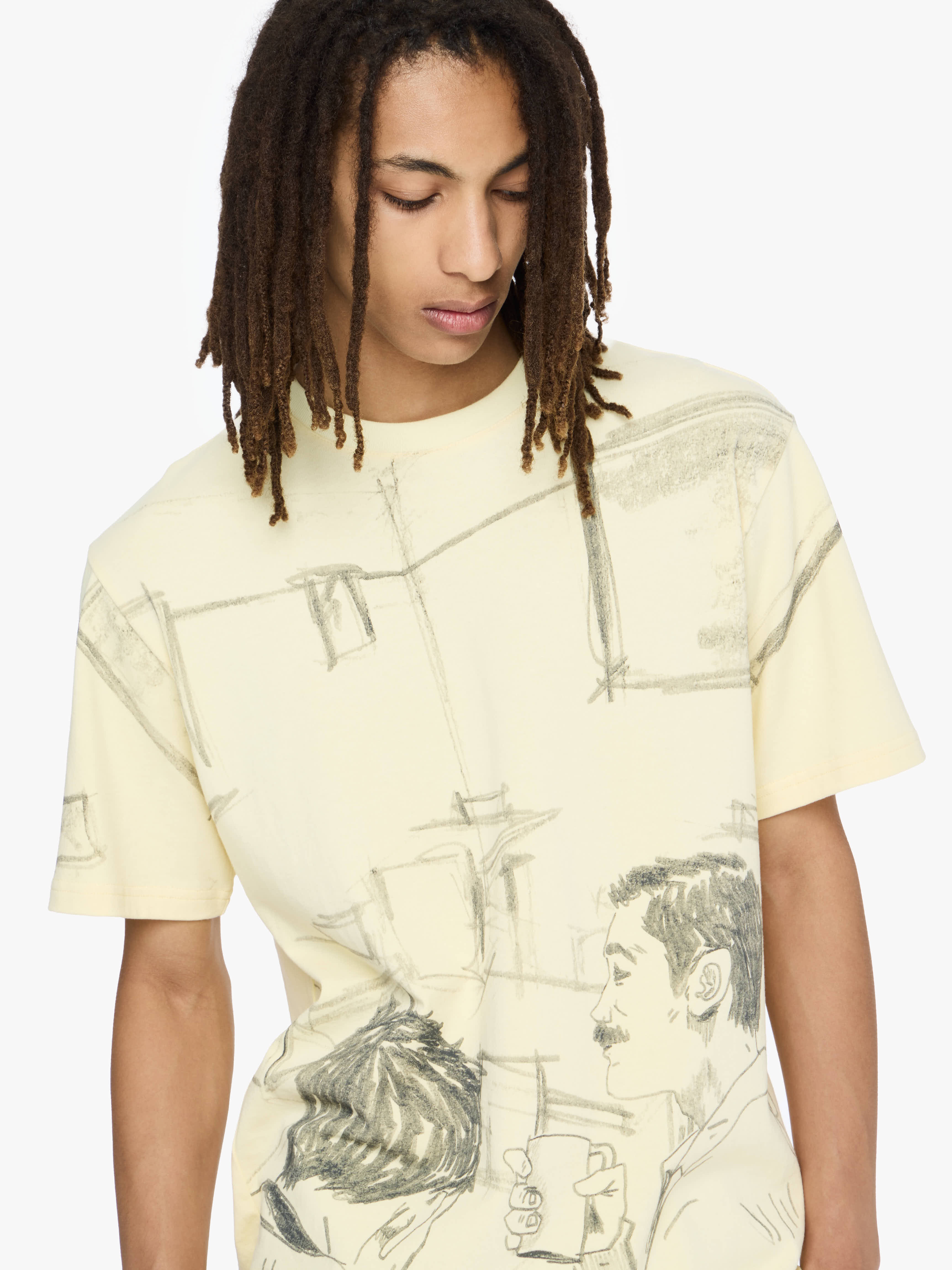 CAFE SCENE ALL-OVER PRINT T-SHIRT - 5