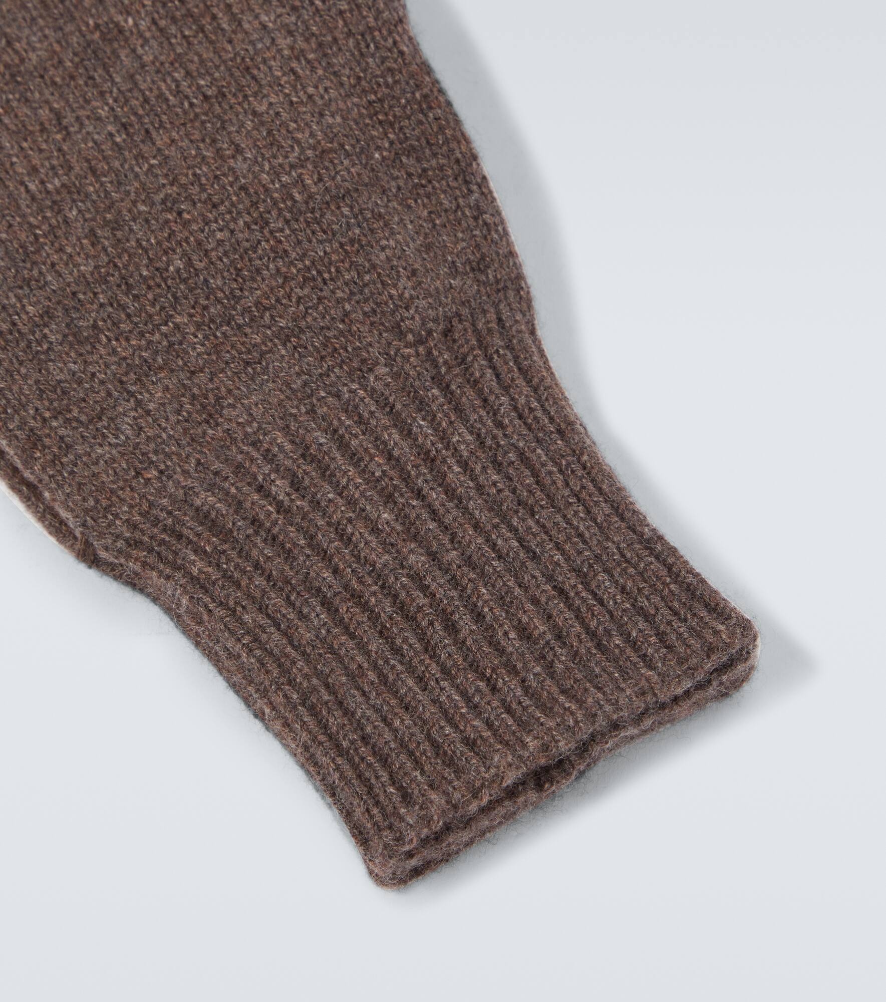 Cashmere and suede gloves - 2