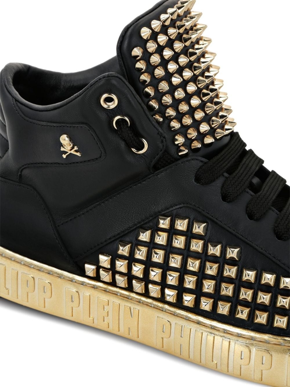 Mid-Top Leather Sneakers - 4