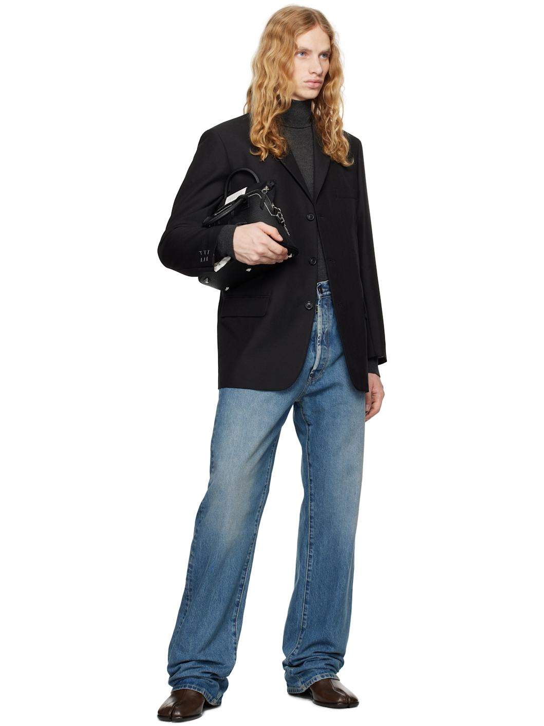 Black Single-Breasted Blazer - 4