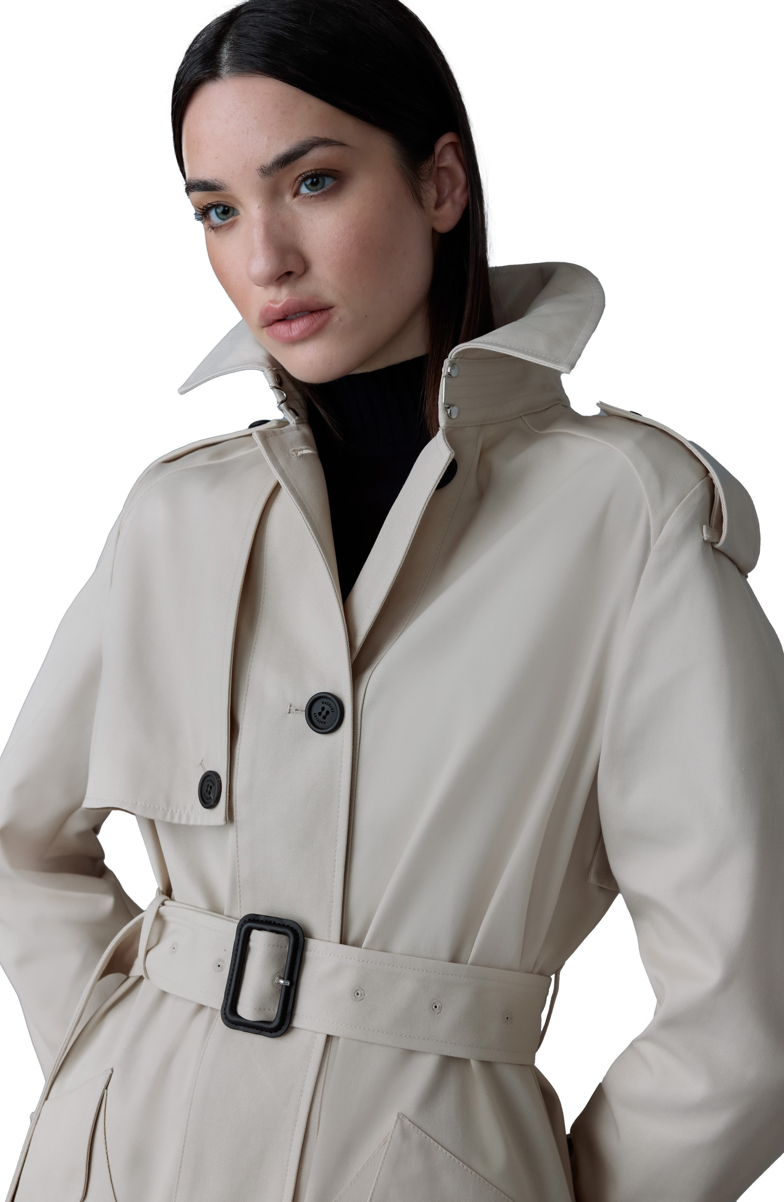 Mackage Akili Water Repellent Trench Coat at Nordstrom - 4