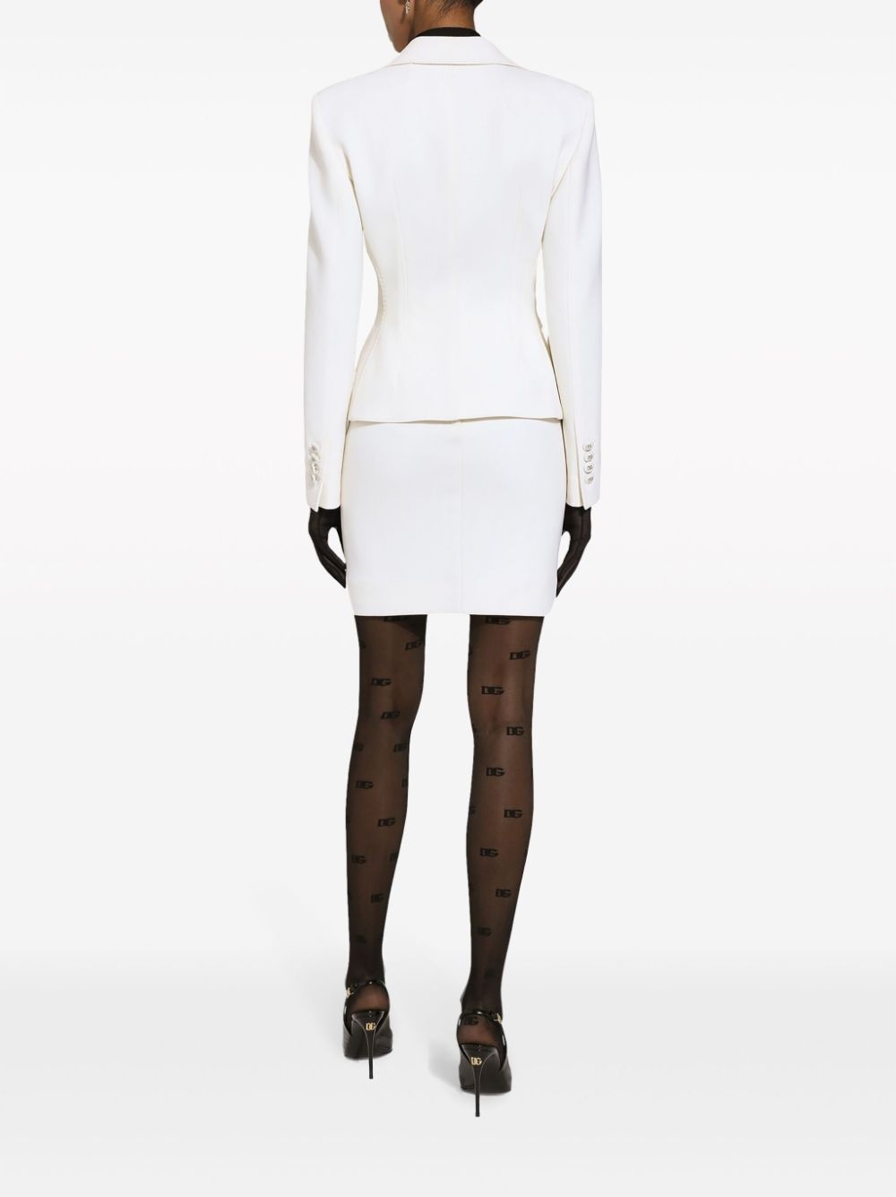 virgin-wool straight miniskirt - 4