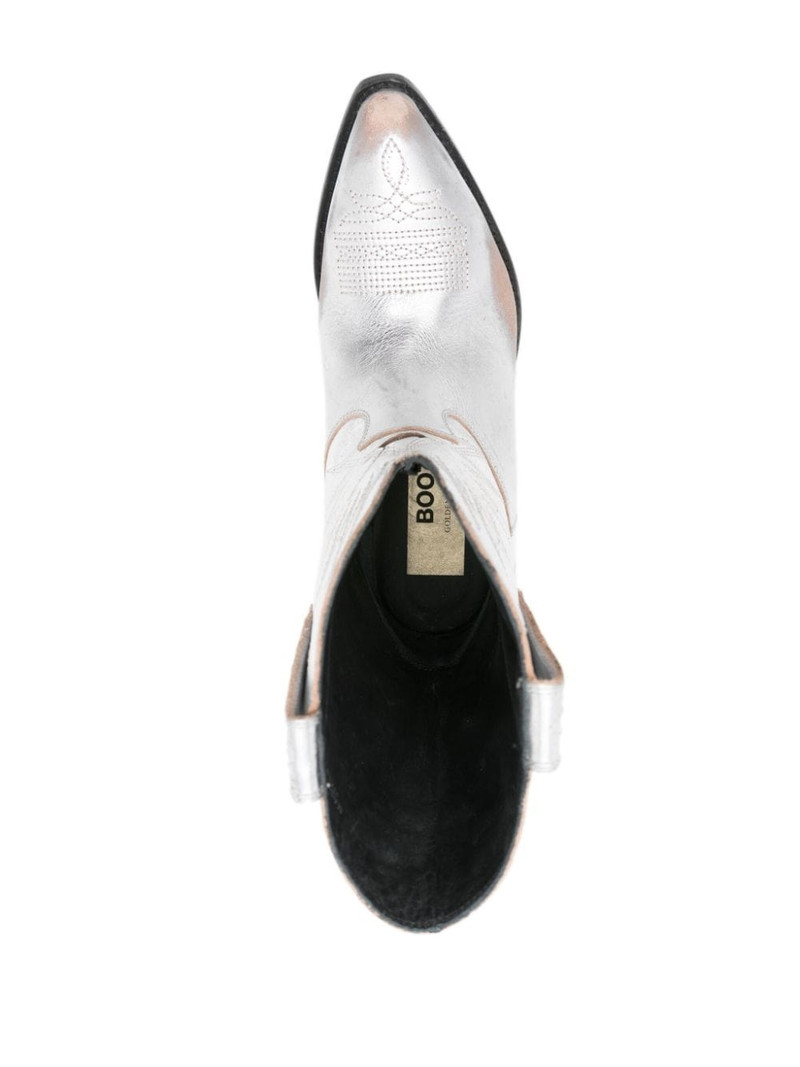 metallic-leather Western boots 4