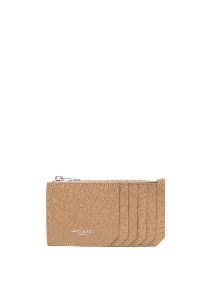 CASSANDRE SHADOW SAINT LAURENT BILL CLIP WALLET IN GRAINED LEATHER