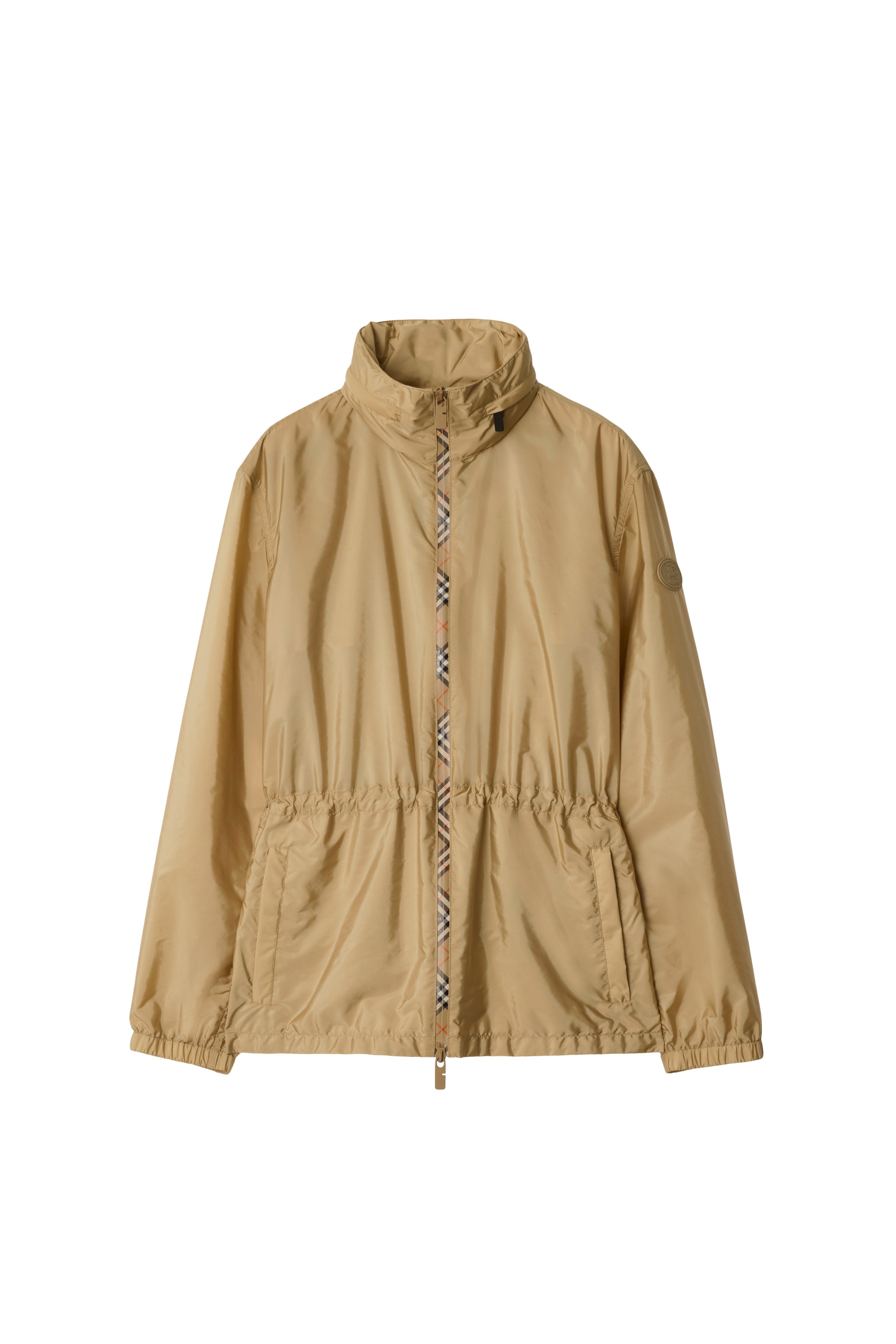 burberry Short Nylon Parka in Flax at Nordstrom - 3
