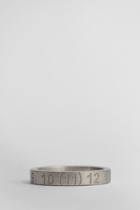 Maison margiela silver engraved numbers ring - 1