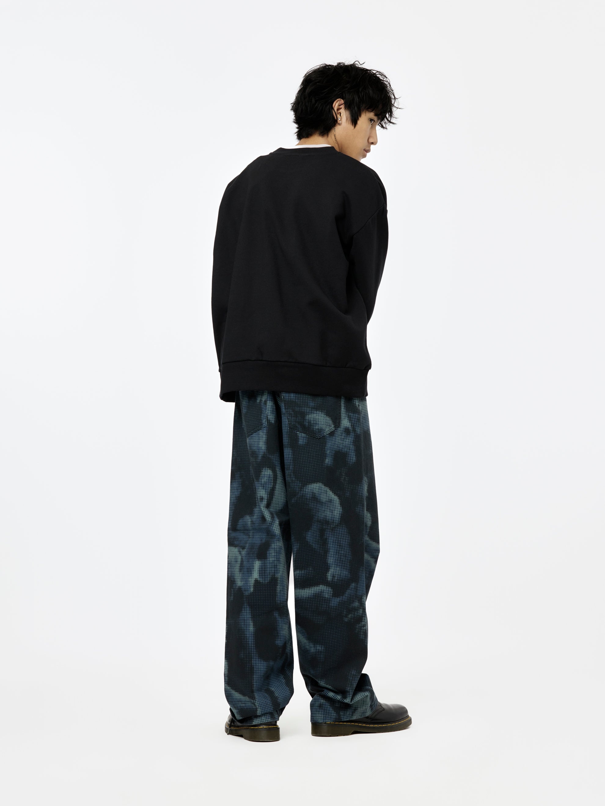 LONG -SLEEVED SWEATSHIRT CREWNECK (NERO) - 5