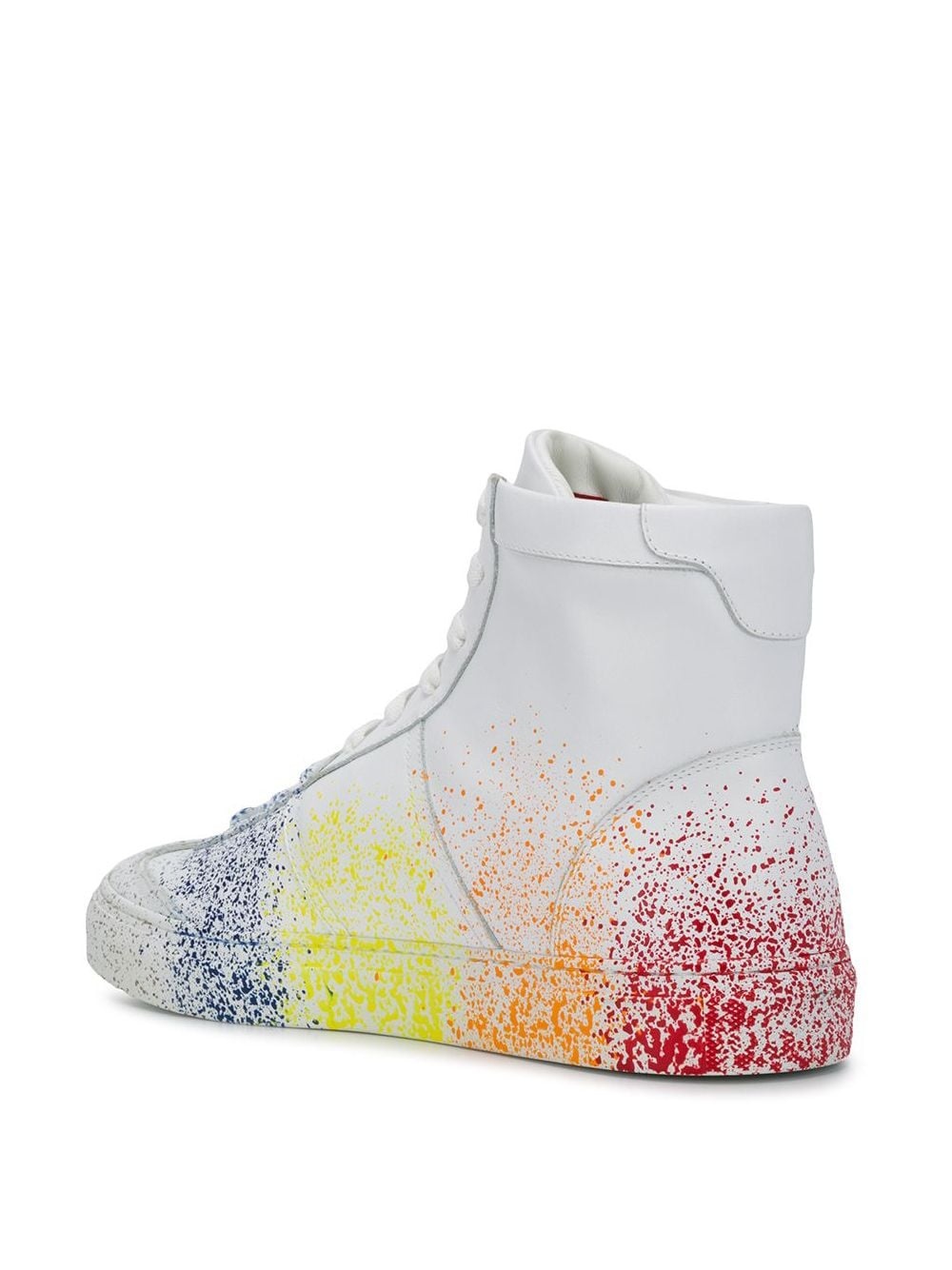 hi-top painted sneakers - 3