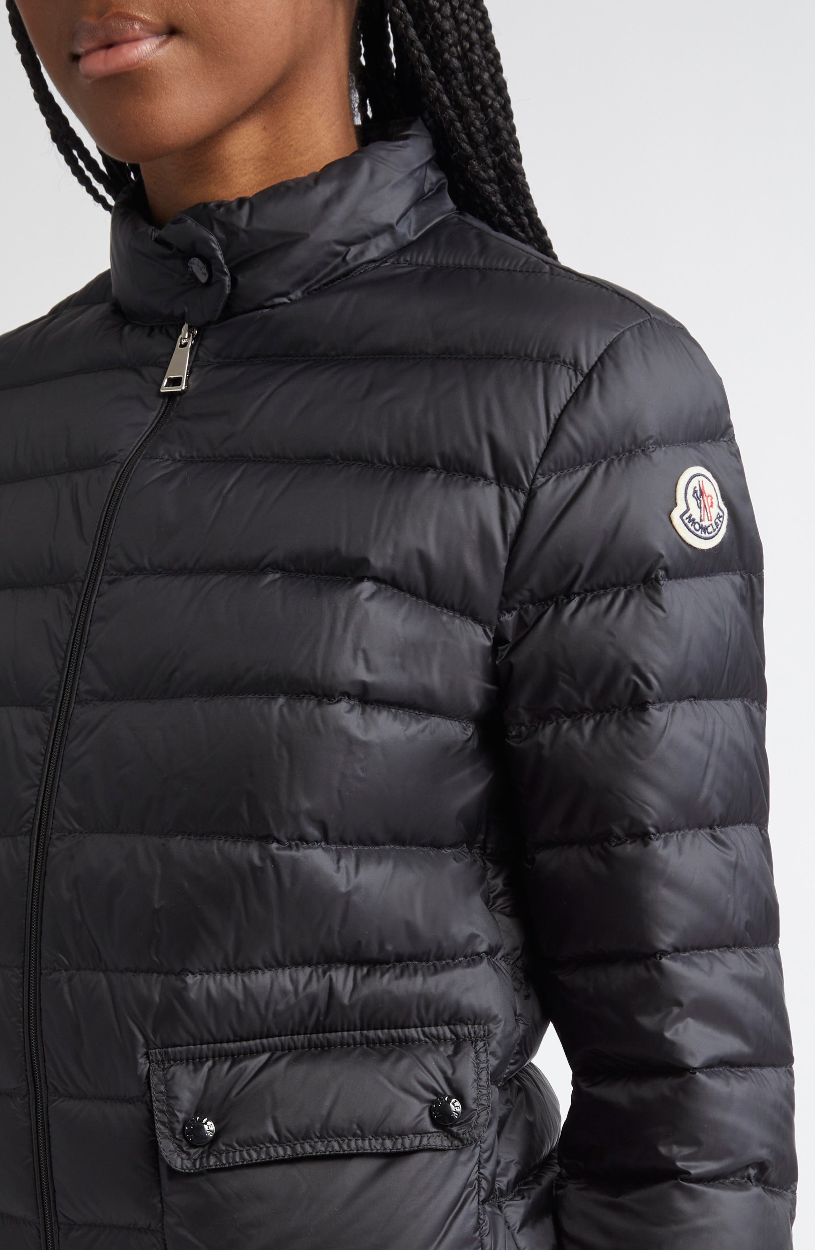 Moncler Lans Down Jacket in Black/Black at Nordstrom - 4