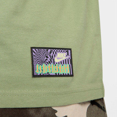 Nike Nike Back Graffiti Logo T-Shirt 'Green' FB9787-386 outlook
