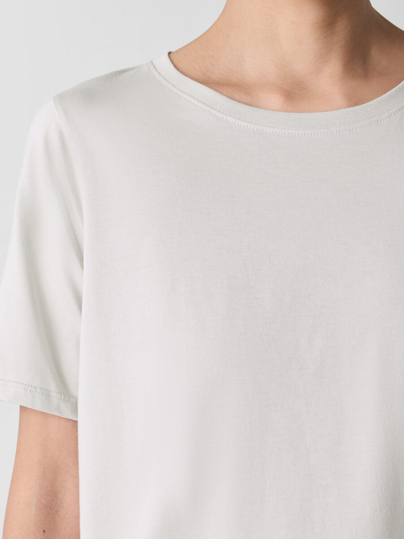 Organic Pima Cotton Jersey Round Neck Tee 5