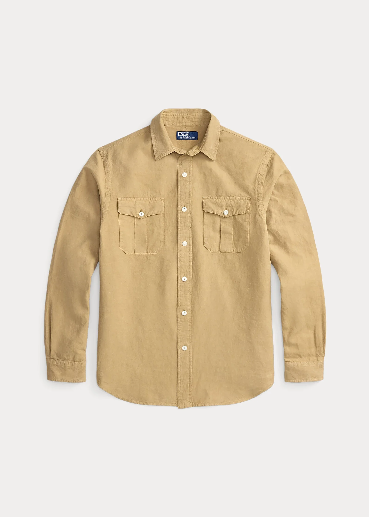 Classic Fit Linen-Silk-Cotton Workshirt - 1