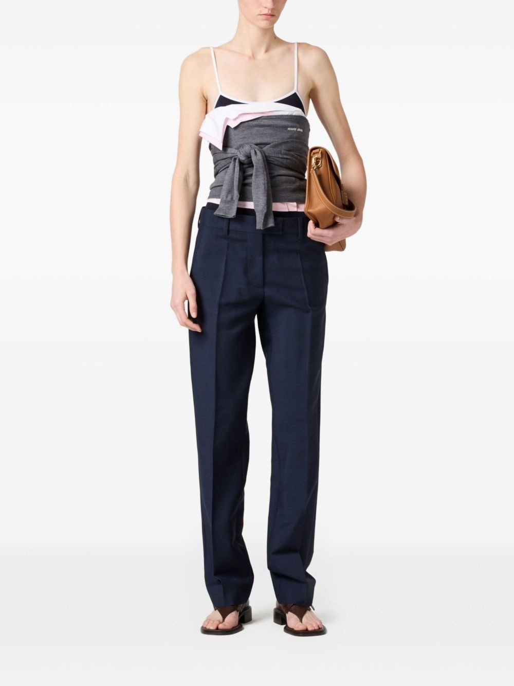 boat-neck top - 2