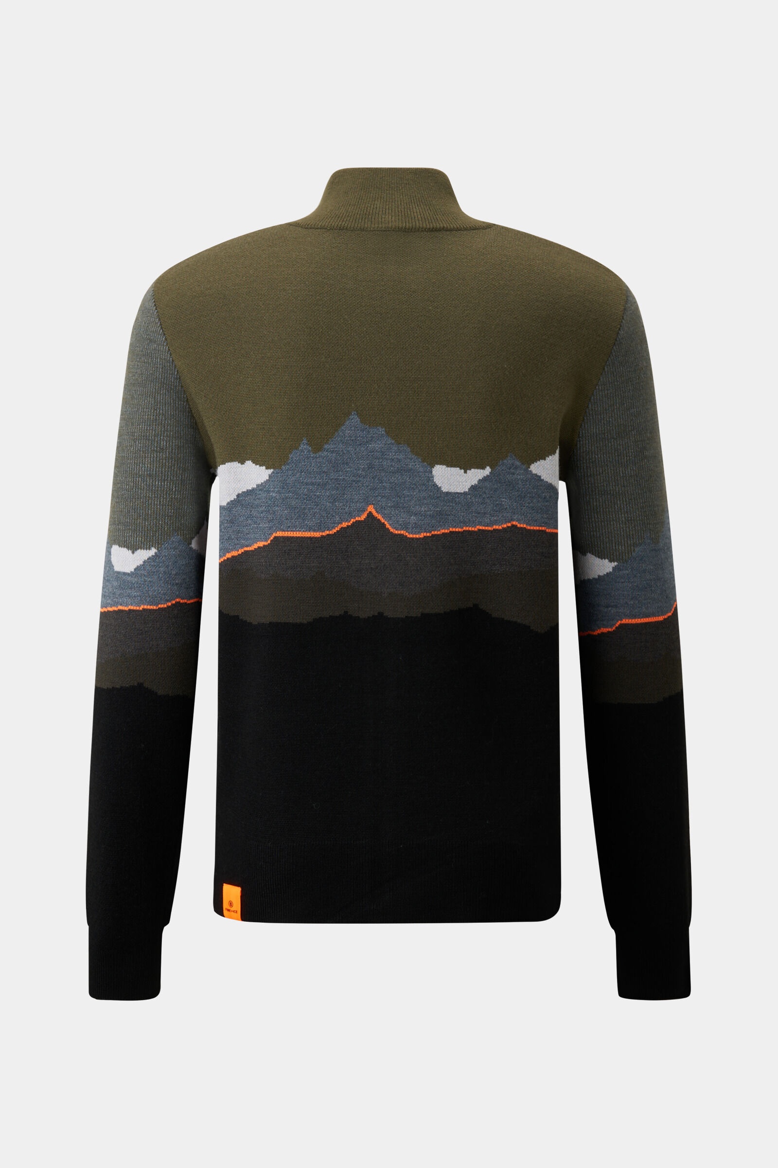 Helmut Knit jacket in Olive green/Black - 2
