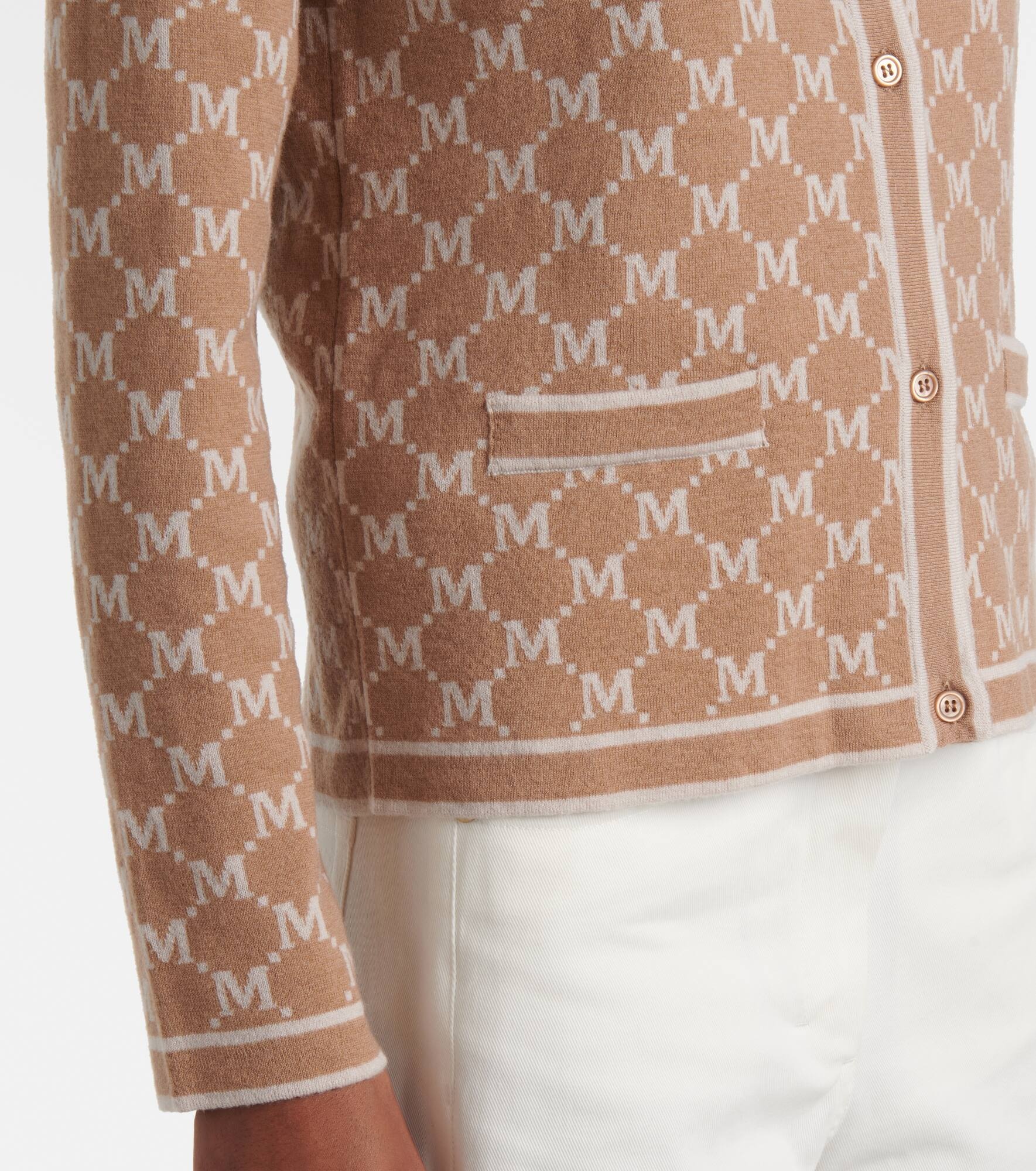 Tivoli intarsia wool and cashmere cardigan - 6