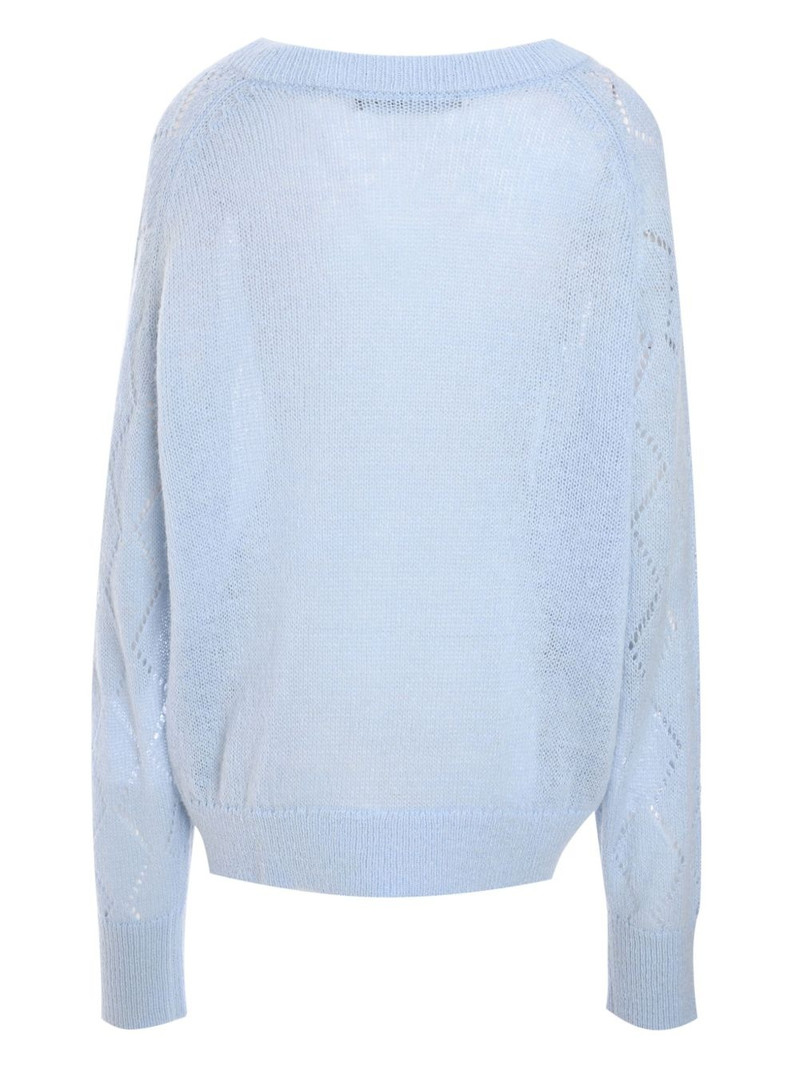 ROTATE pointelle-knit sweater outlook