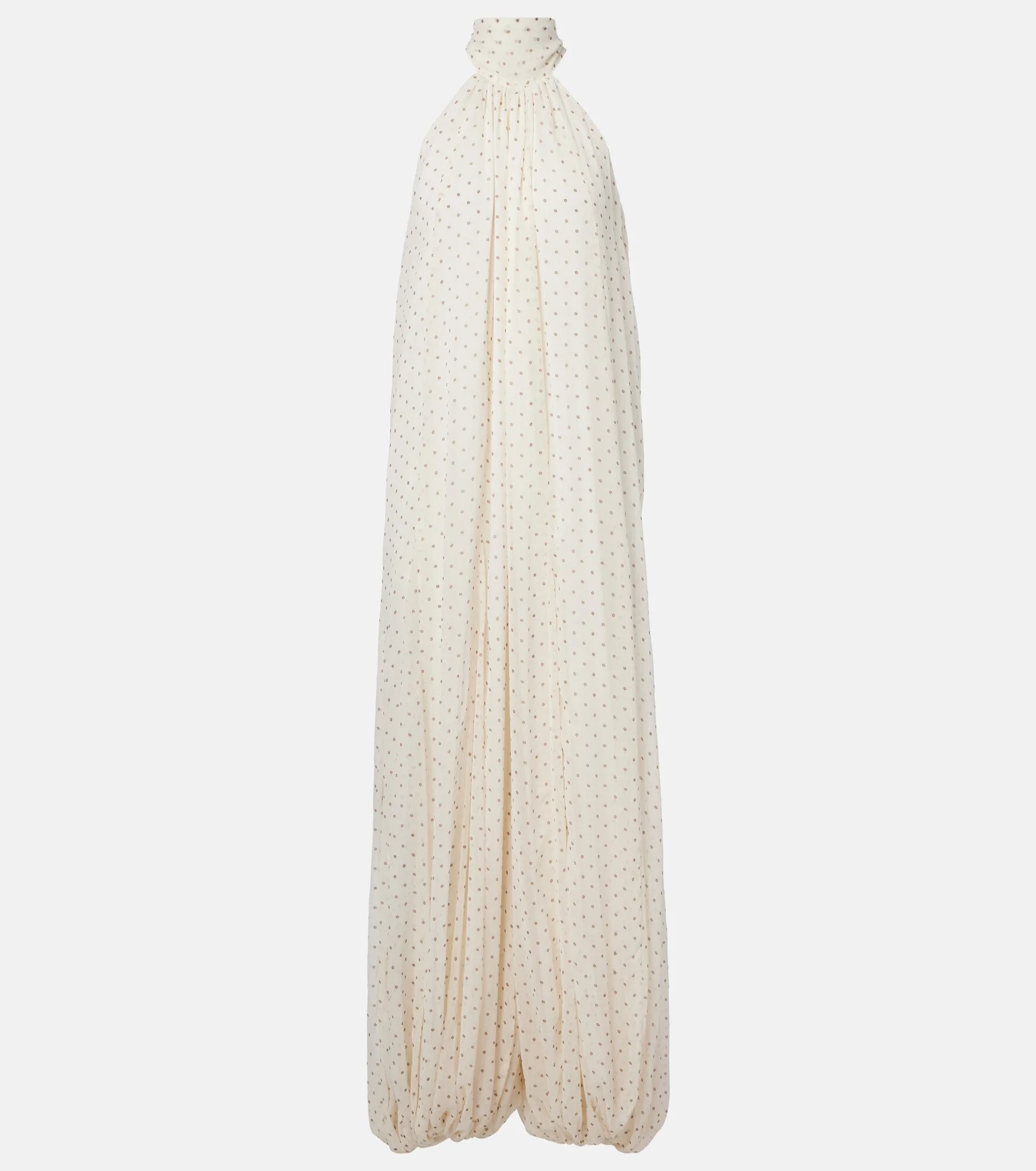 Polka-dot chiffon jumpsuit - 1