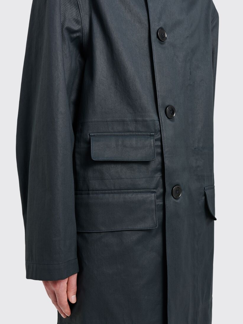 Lemaire LEMAIRE CAR COAT MIDNIGHT GREEN | tresbien | REVERSIBLE