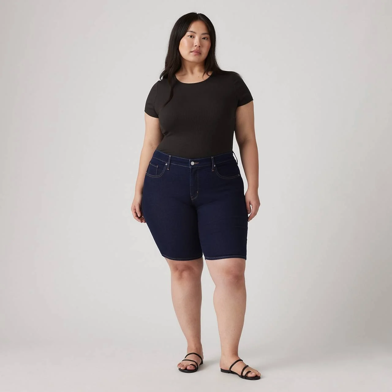 SHAPING BERMUDA WOMEN'S SHORTS (PLUS SIZE) - 1