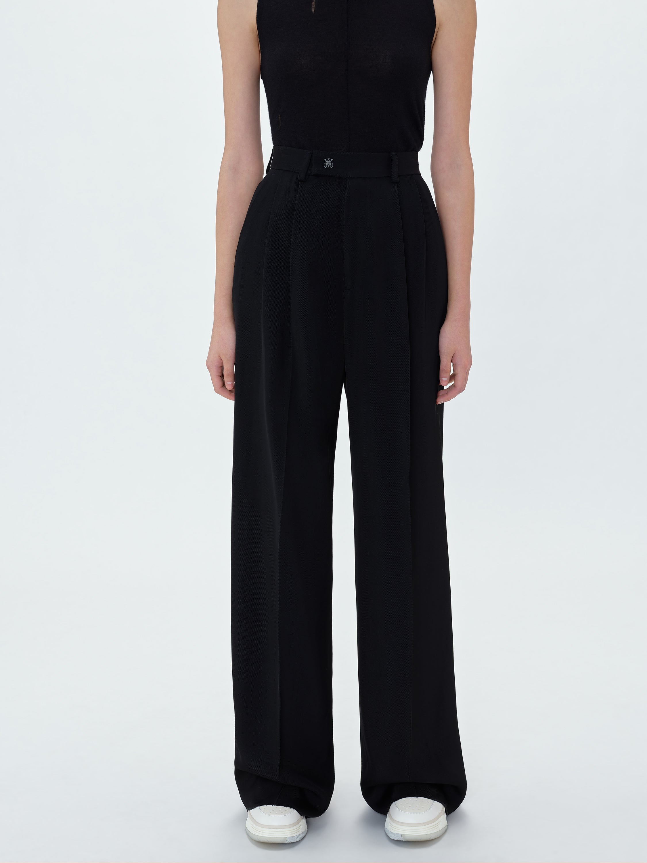 VISCOSE DOUBLE PLEATED TROUSERS - 4