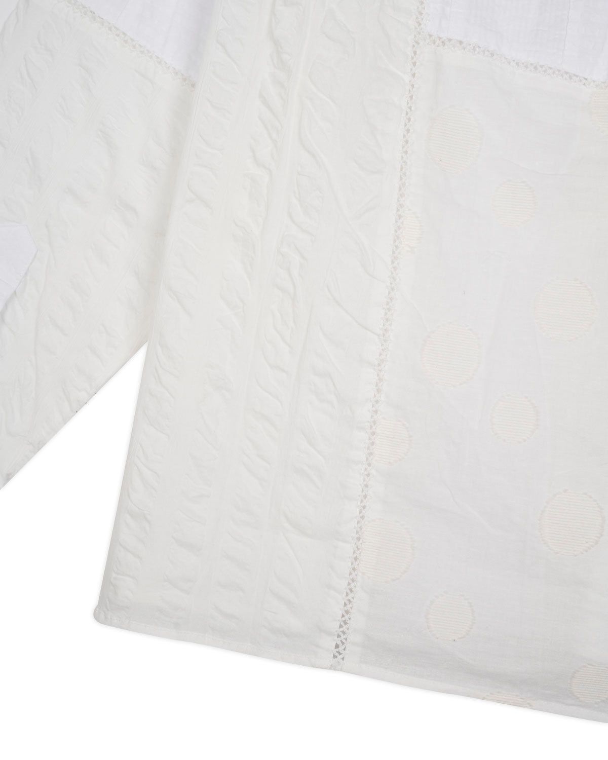 Brooks Brothers California Patchwork Oxford Button Up Shirt - White Multi - 3