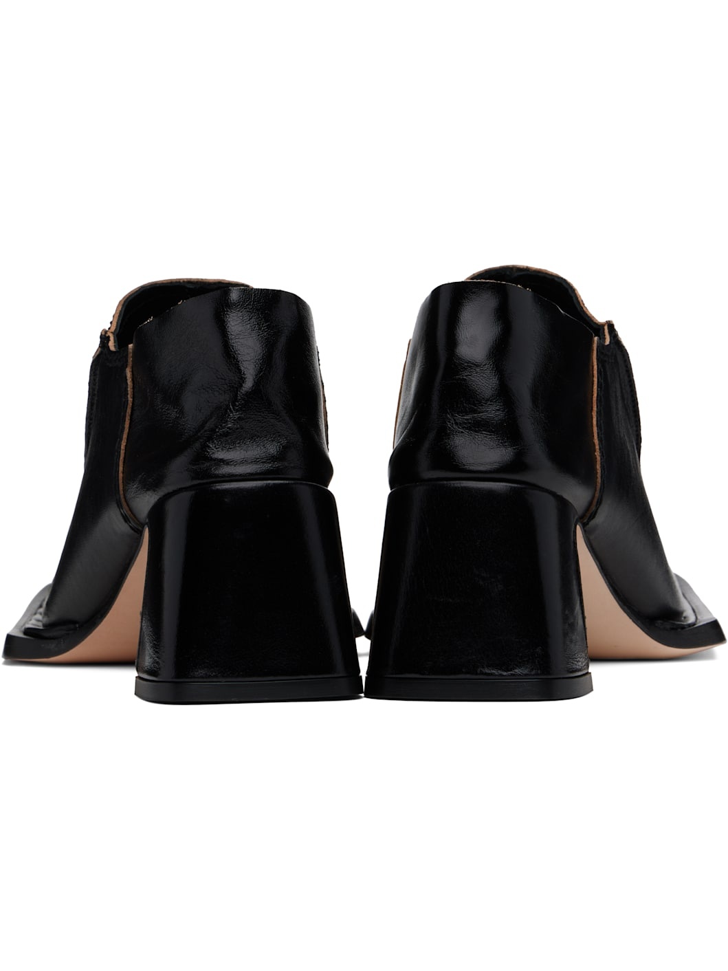 Black Autumn Mule Heels - 2