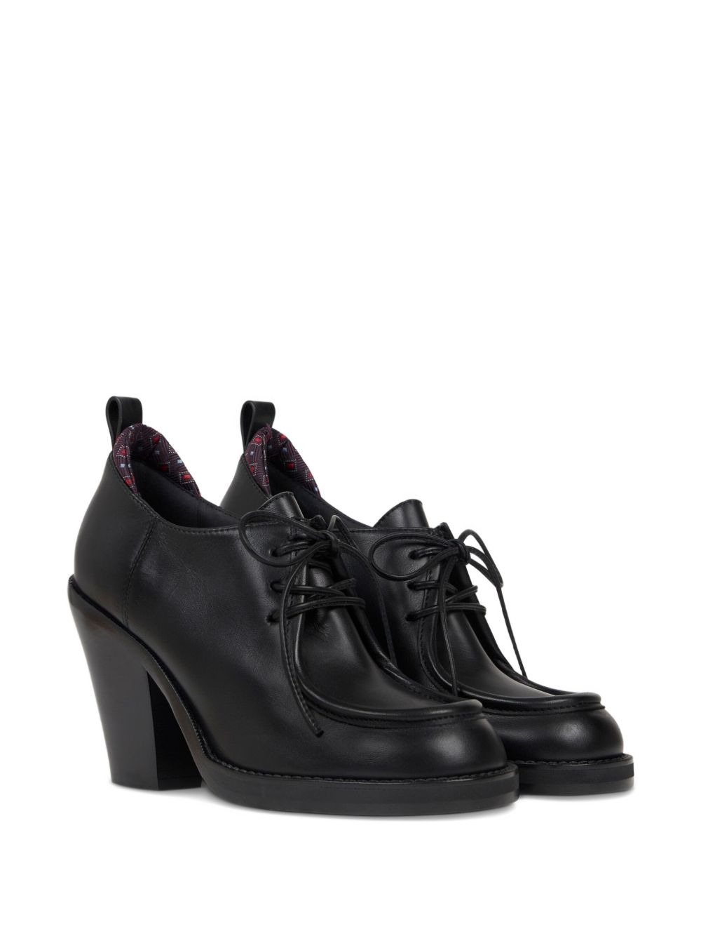 75mm lace-up leather derby shoes - 2