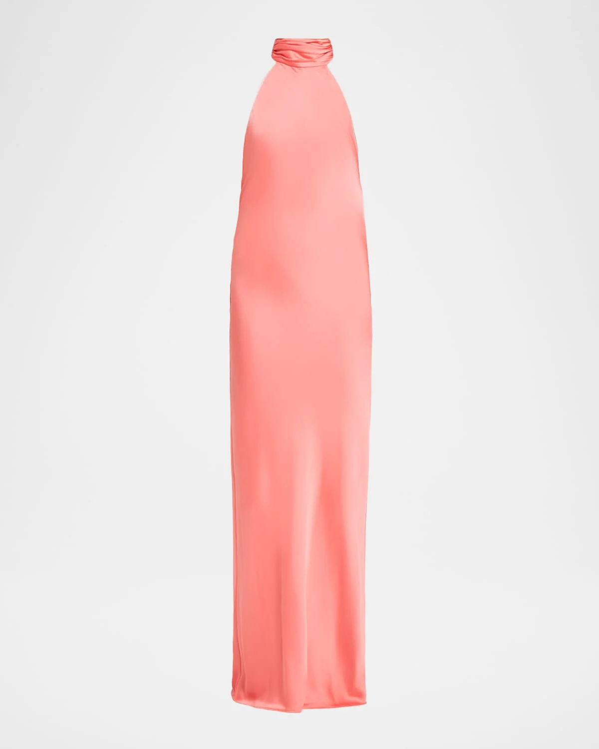 Tatiana Low-Cut Halter Column Gown - 1