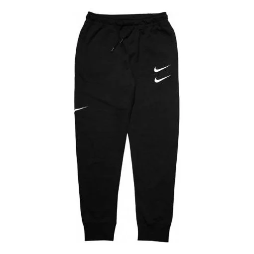 Nike Sportswear Swoosh Slim Fit Casual Sports Long Pants Black CJ4881-010 - 1