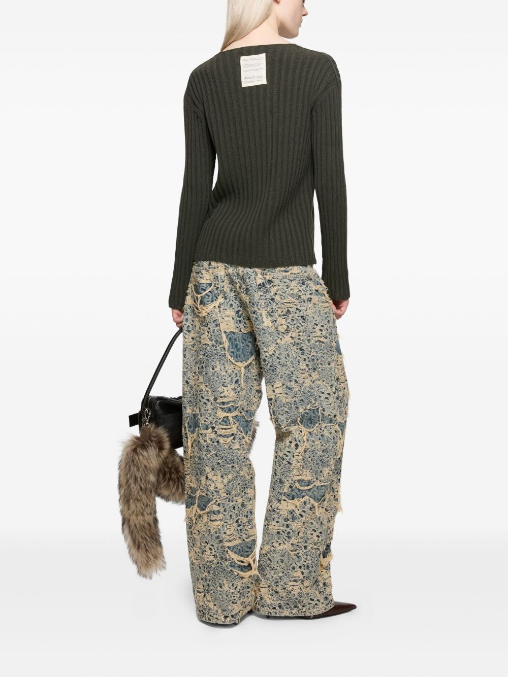 ribbed cotton sweater - 3