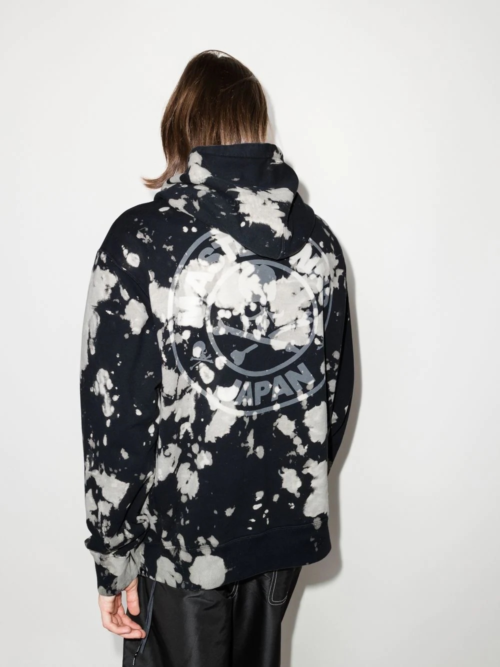 logo-print tie-dye hoodie - 3