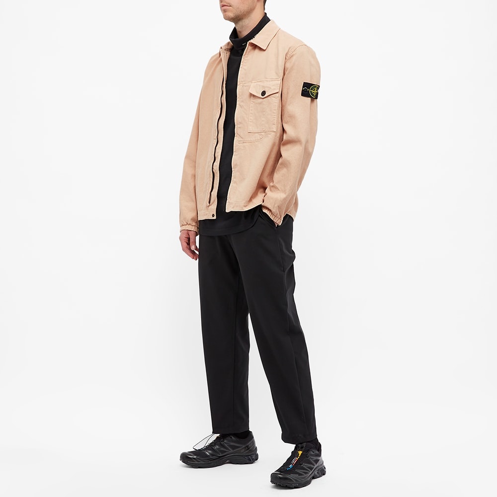 Stone Island Garment Dyed Zip Shirt Overshirt - 6