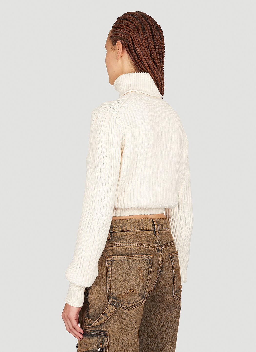 Crop Rib Sweater - 4