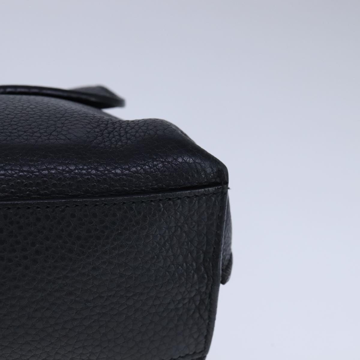 GUCCI Bamboo Daily Hand Bag Leather Black - 11