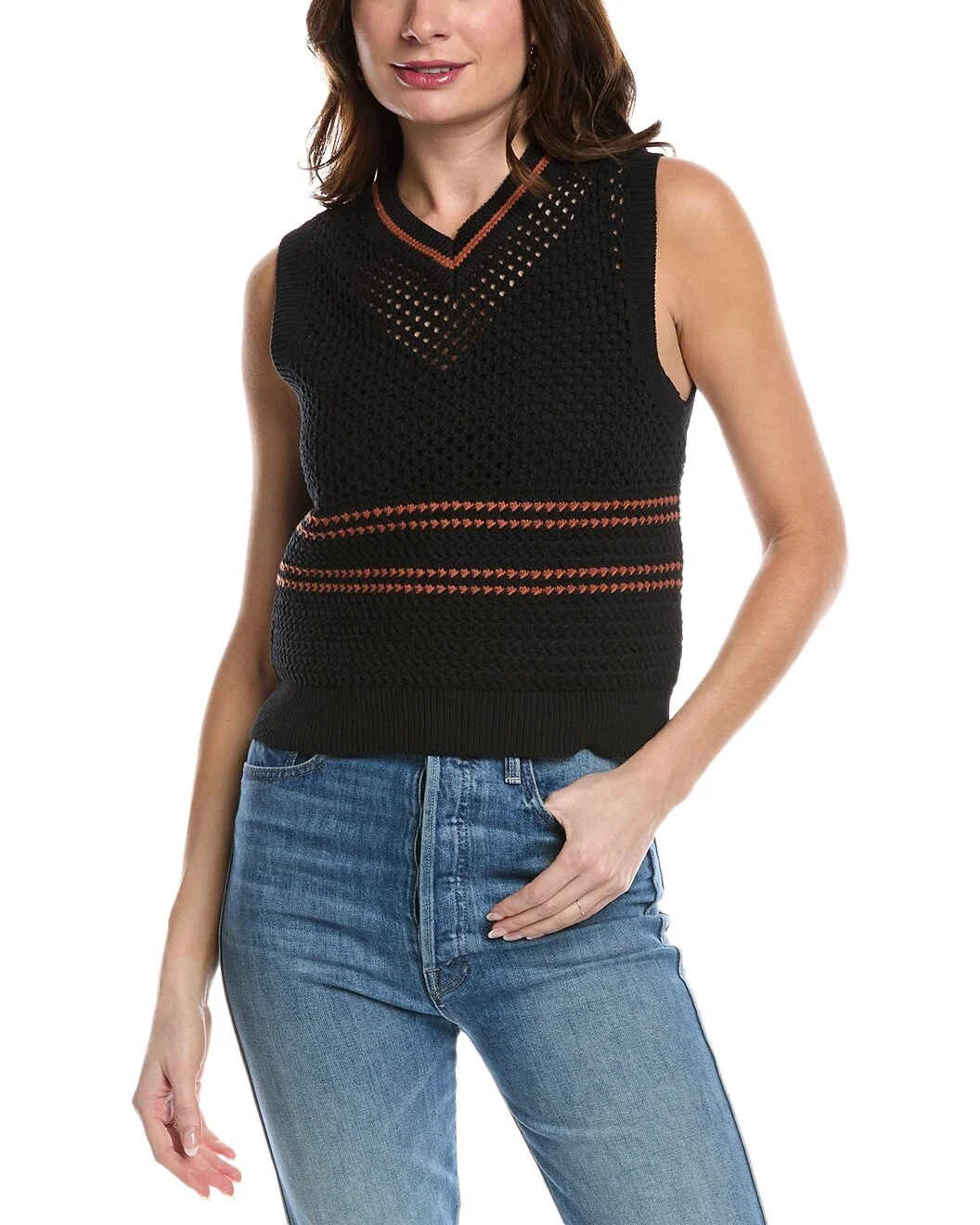 RE/DONE Crochet Mesh Vest - 1