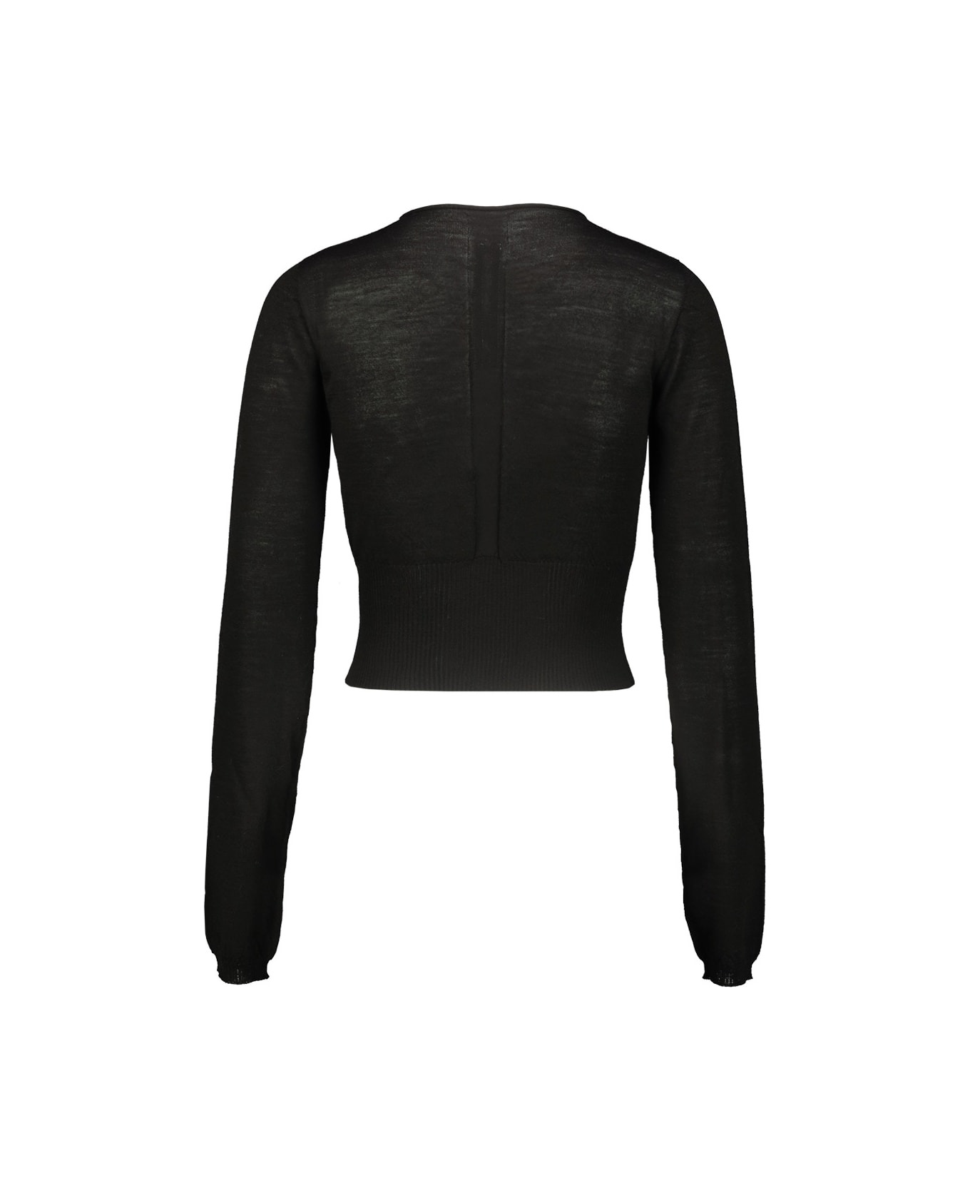 Slashed Cropped Sweater - 3