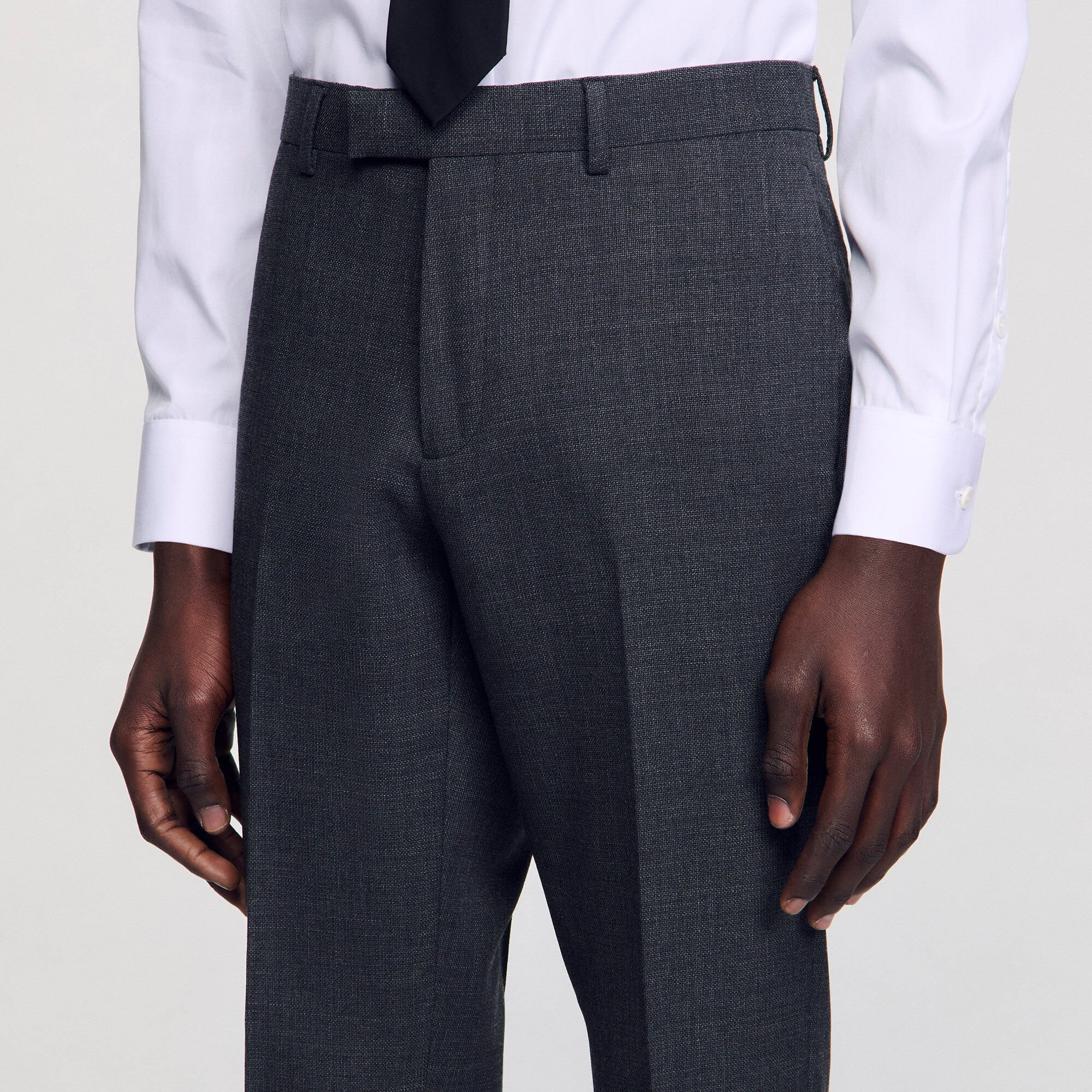 WOOL SUIT PANTS - 4