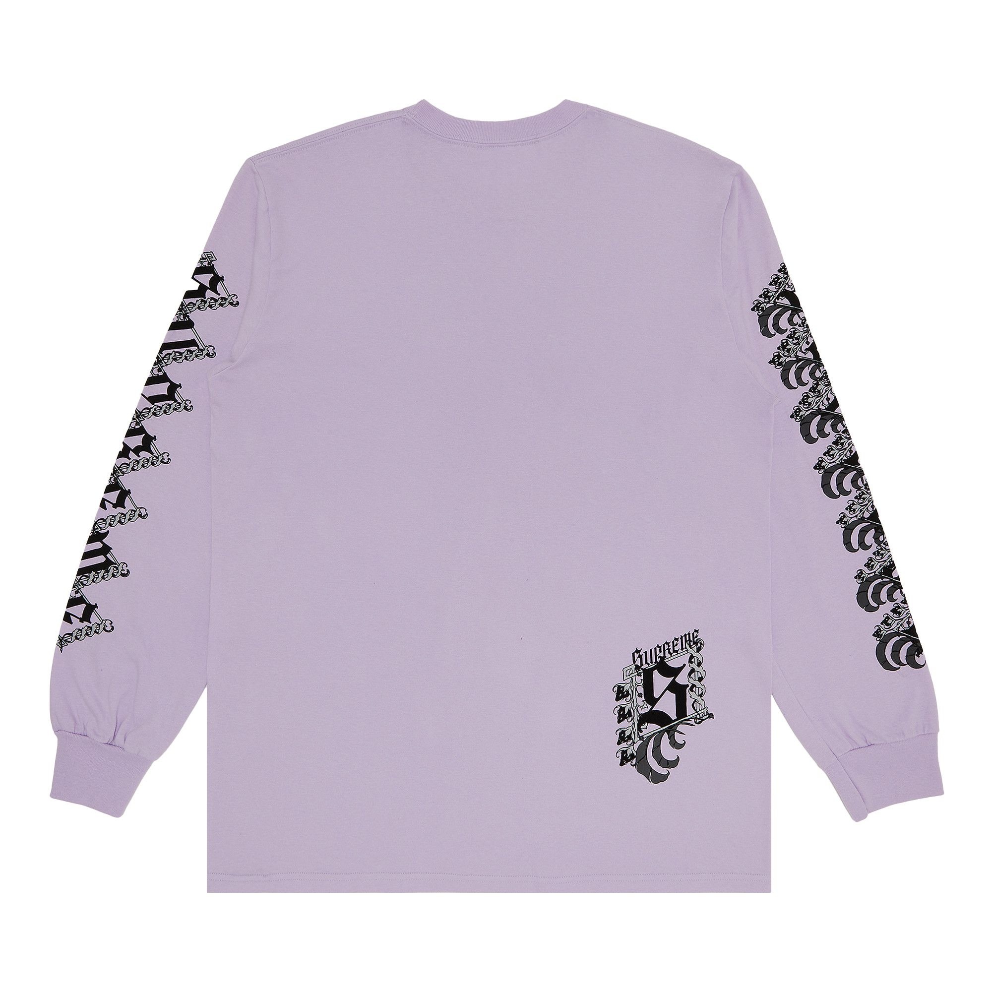 Supreme Strawberries Long-Sleeve Tee 'Light Purple' - 2