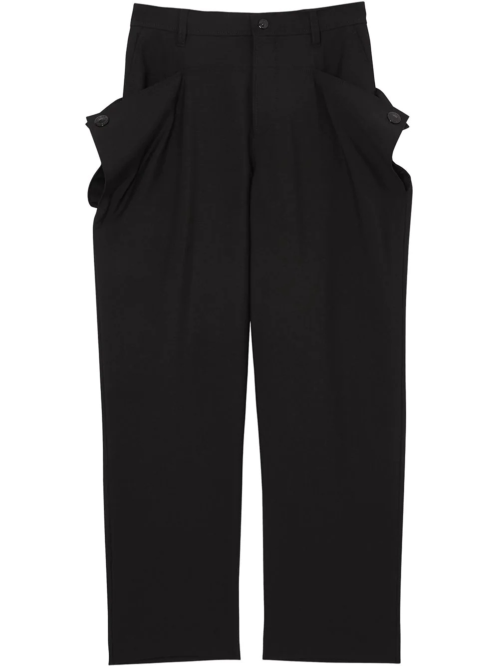 press stud detail trousers - 1