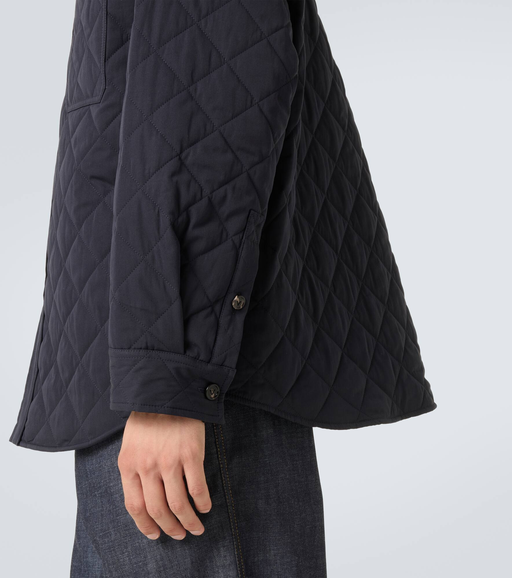 Quilted cotton-blend overshirt - 6