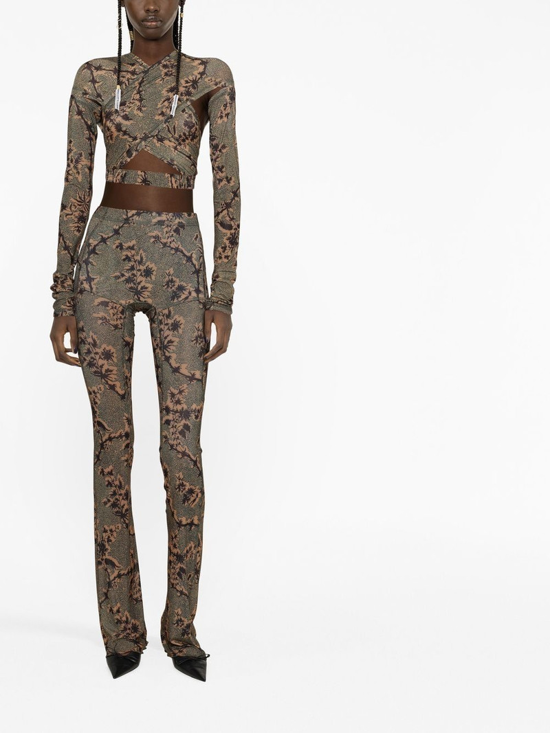KNWLS Halycon semi-sheer printed leggings outlook