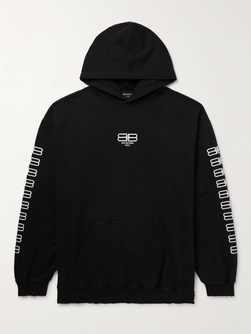 Logo-Embroidered Cotton-Jersey Hoodie - 1