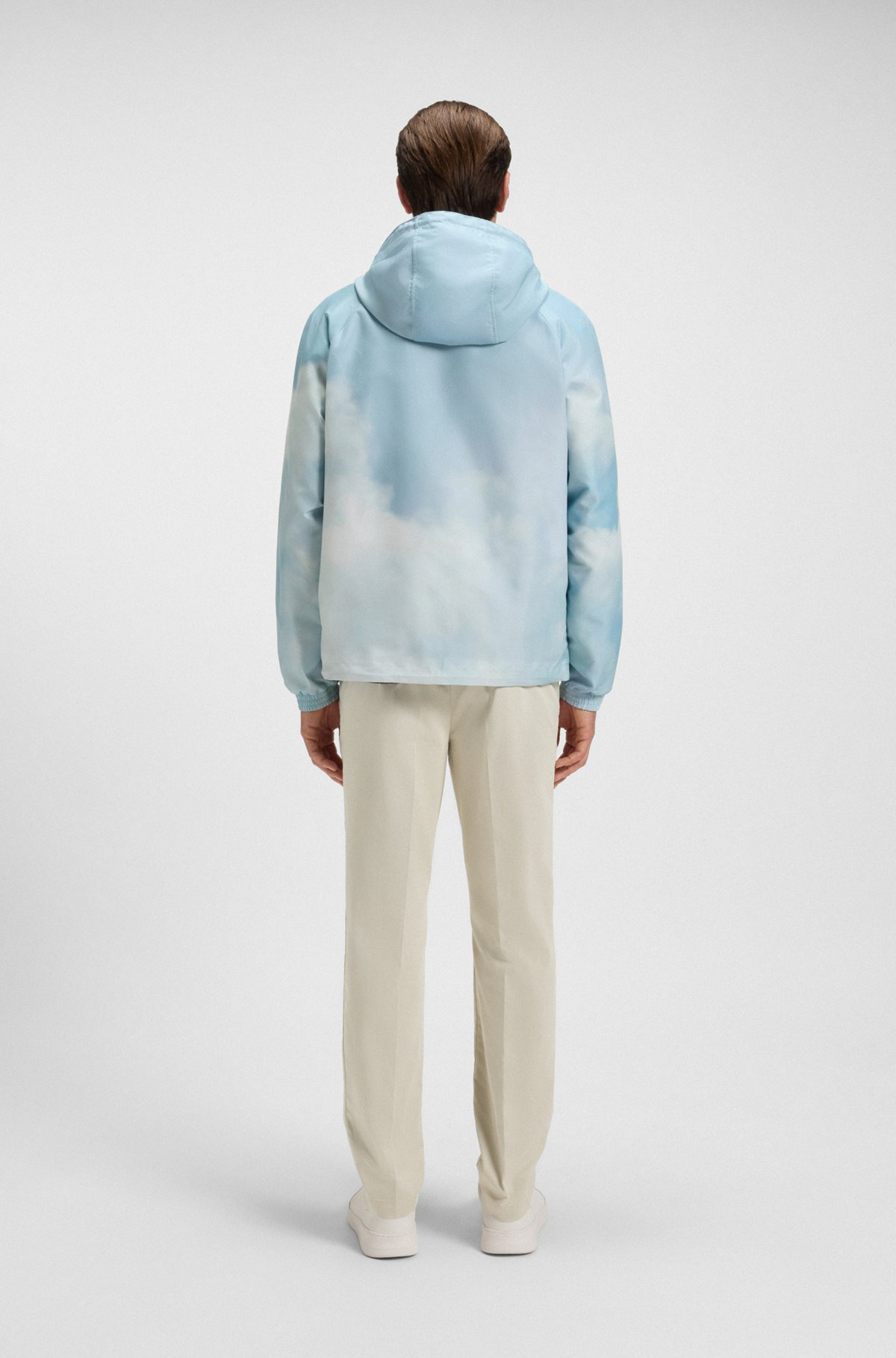 WATER-REPELLENT JACKET WITH CLOUD ARTWORK - 4