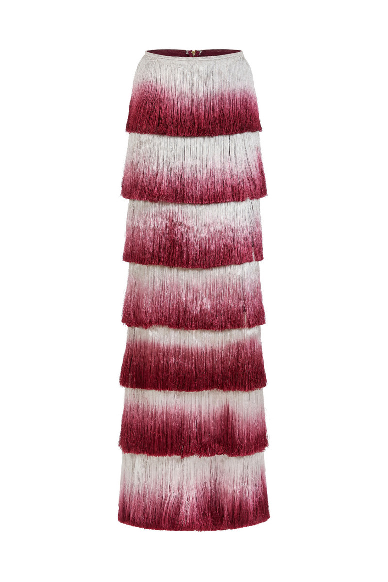 FRINGE MAXI SKIRT (RUNWAY) 6